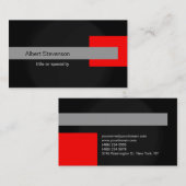 Een minimalistisch modern, modern visitekaartje (Voorkant / Achterkant)