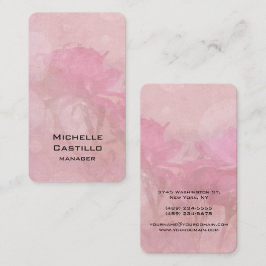 Een minimalistisch modern, modern visitekaartje (Voorkant / Achterkant)