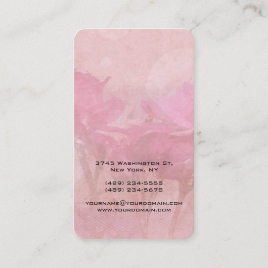 Een minimalistisch modern, modern visitekaartje (Achterkant)