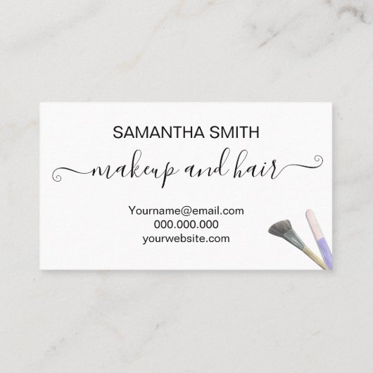 Een minimalistische afspeelkaart maken afsprakenkaartje (Achterkant)