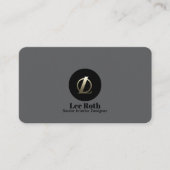 Een minimalistische architect. Aangepast grijs ont Visitekaartje (Voorkant)