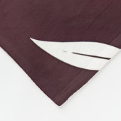Een minimalistische eenlijnige rozencompositie fleece deken (Hoek)