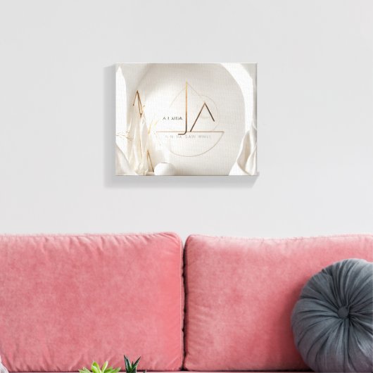 Een minimalistische en ontwerpbewuste logo over zi canvas afdruk (Insitu (Woonkamer))