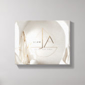 Een minimalistische en ontwerpbewuste logo over zi canvas afdruk (Voorkant)