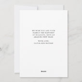 Een minimalistische kerst | Plezier met foto Feestdagenkaart (Achterkant)