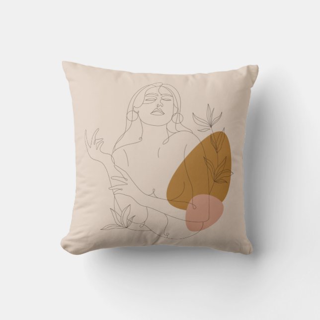 Een minimalistische kunst. Style Boho. Kussen (Voorkant)