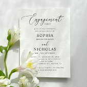 Een minimalistische partij. Schoon script bruiloft Kaart