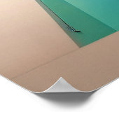 Een minimalistische plas water poster (Hoek)