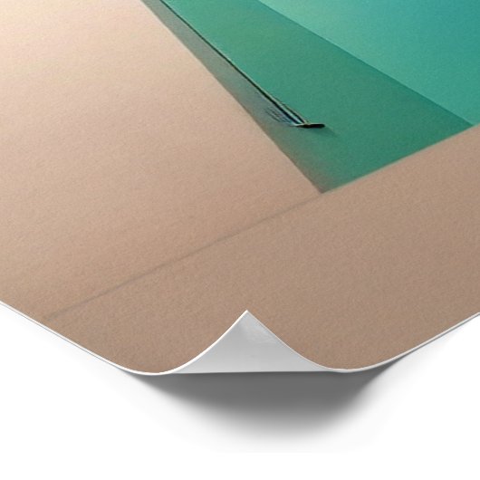 Een minimalistische plas water poster (Hoek)