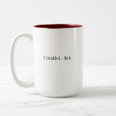 Een minimalistische thea-Mok Tweekleurige Koffiemok (Links)