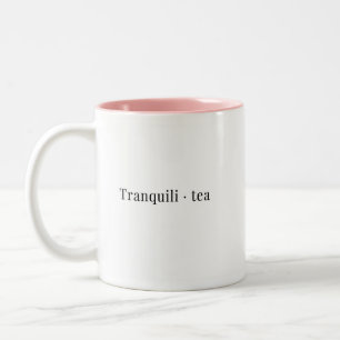 Een Minimalistische Theemok Tweekleurige Koffiemok