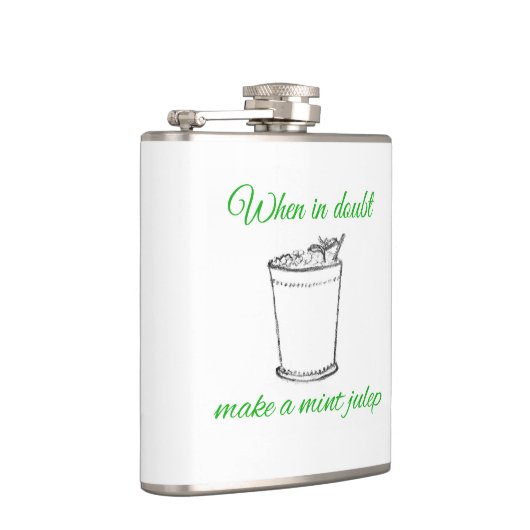 Een Mint Julep-kolf maken Heupfles (Rechts)