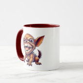 Een minuscule hond, maar Terrig Féroce. Mok (Voorkant links)