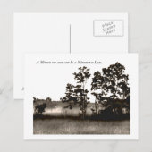 Een minuut te vroeg kan een Min zijn... Briefkaart (Voorkant / Achterkant)