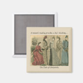 Een minuutje lezen lokt een dagje denken uit magneet (Voorkant / Achterkant)