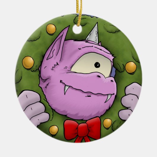 Een mirakelornament voor Kerstmis Keramisch Ornament (Voorkant)
