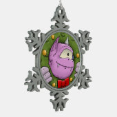 Een mirakelornament voor Kerstmis Tin Sneeuwvlok Ornament (Links)