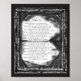 Een mishandelde jongen poster