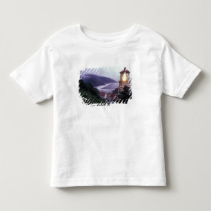 Een mistige dag aan de Oregon-kust bij de Heceta Kinder Shirts