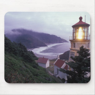 Een mistige dag aan de Oregon kust bij de Heceta Muismat