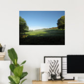 Een mistige ochtend in Pennsylvania Poster (Thuiskantoor)