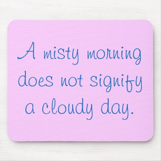 Een Misty Morning... Muismat (Voorkant)