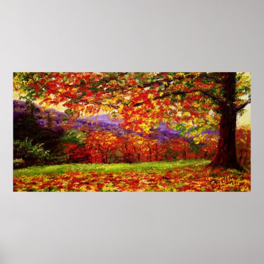 Een Misty New England najaar Poster (Voorkant)