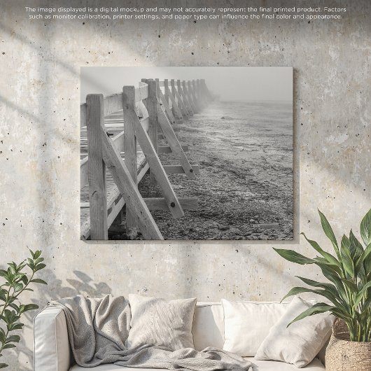 Een Misty Yellowstone Trail Canvas Afdruk