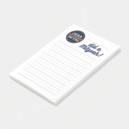 Een Mitzvah. Post-it® Notes (Schuin)