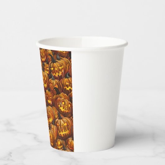 Een mix van Jack-o-Lanterns Papieren Bekers (Links)