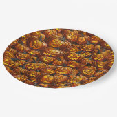 Een mix van Jack-o-Lanterns Papieren Bordje (Gekanteld)