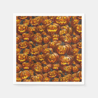 Een mix van Jack-o-Lanterns Servet
