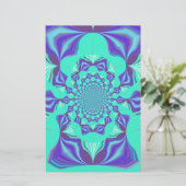 Een mix van Kaleidoscope en Mandala Art! Briefpapier (Staand voorkant)