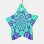Een mix van Kaleidoscope en Mandala Art! Keramisch Ornament (Links)