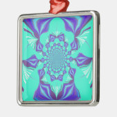 Een mix van Kaleidoscope en Mandala Art! Metalen Ornament (Links)