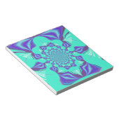 Een mix van Kaleidoscope en Mandala Art! Notitieblok (Schuin)