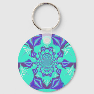 Een mix van Kaleidoscope en Mandala Art! Sleutelhanger