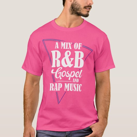 Een mix van RB gospel en Rap muziek T-shirt (Voorkant)