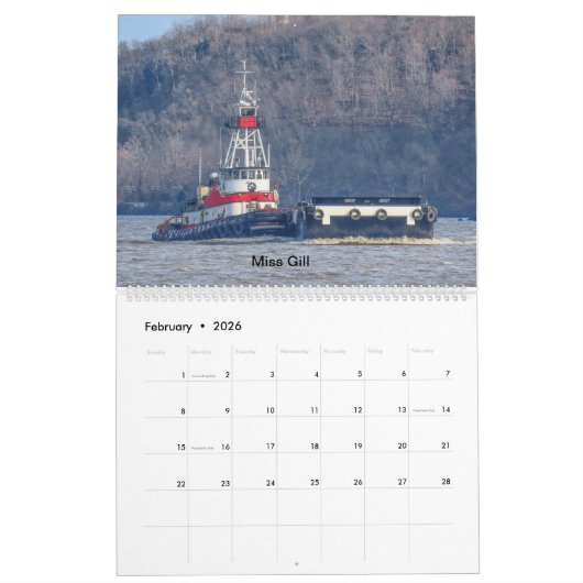 Een mix van Tug 2025 Kalender (Feb 2026)