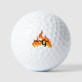 Een mod, vet, Oranje en gele vlam Grafisch Golf Ba Golfballen