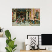 Een model - Mariano Fortuny Marsal Fine Art Poster (Thuiskantoor)