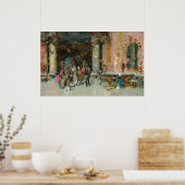 Een model - Mariano Fortuny Marsal Fine Art Poster (Keuken)