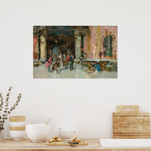 Een model - Mariano Fortuny Marsal Fine Art Poster (Keuken)