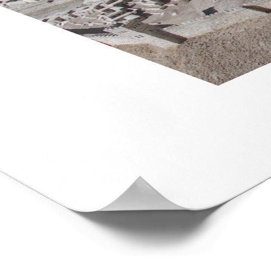 Een model van Herod's tempel Poster (Hoek)