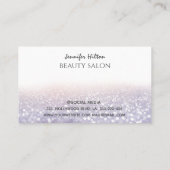 Een modern, aantrekkelijk meisje gezicht visitekaartje (Achterkant)