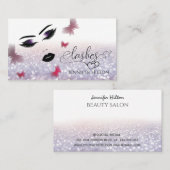 Een modern, aantrekkelijk meisje gezicht visitekaartje (Voorkant / Achterkant)