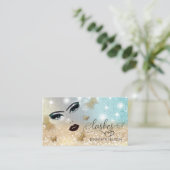 Een modern, aantrekkelijk meisje gezicht visitekaartje (Staand voorkant)