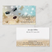 Een modern, aantrekkelijk meisje gezicht visitekaartje (Voorkant / Achterkant)