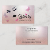 Een modern, aantrekkelijk meisje gezicht visitekaartje (Voorkant / Achterkant)