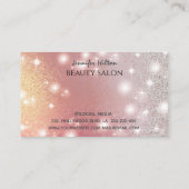 Een modern, aantrekkelijk meisje gezicht visitekaartje (Achterkant)